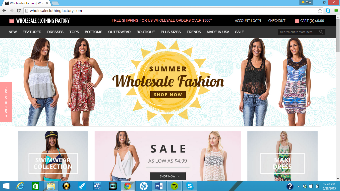Wholesale Fashion E-commerce website